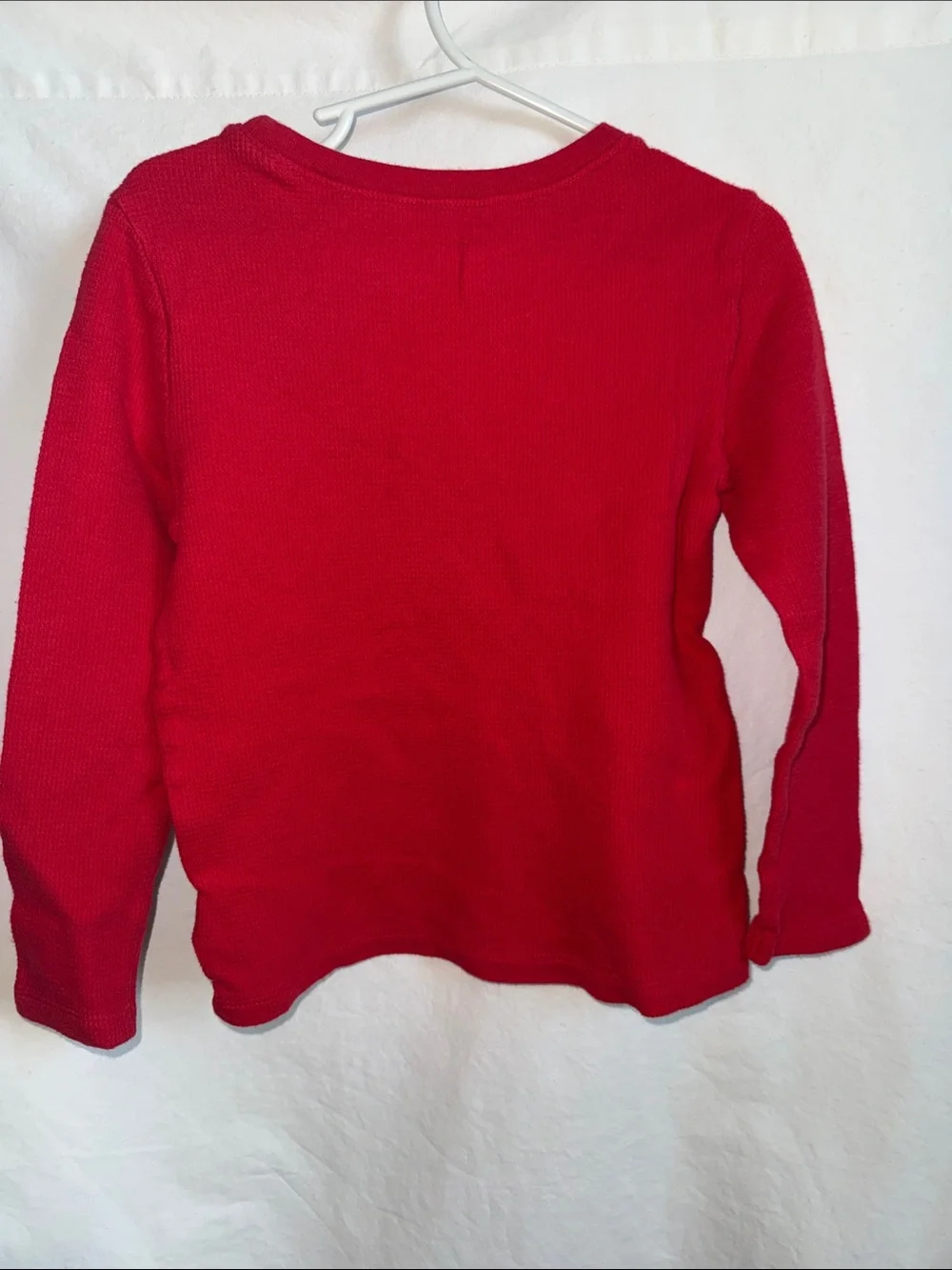 Old Navy Bright Red Long-Sleeve Thermal Tee